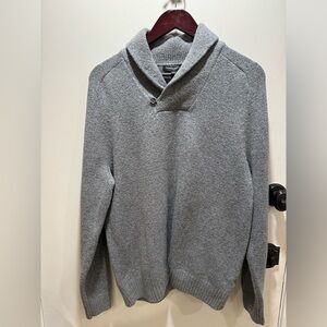 Banana Republic Gray Shawl Sweater Large